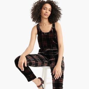 J.Crew - Velvet Plaid Tank Top in Stewart Tartan
